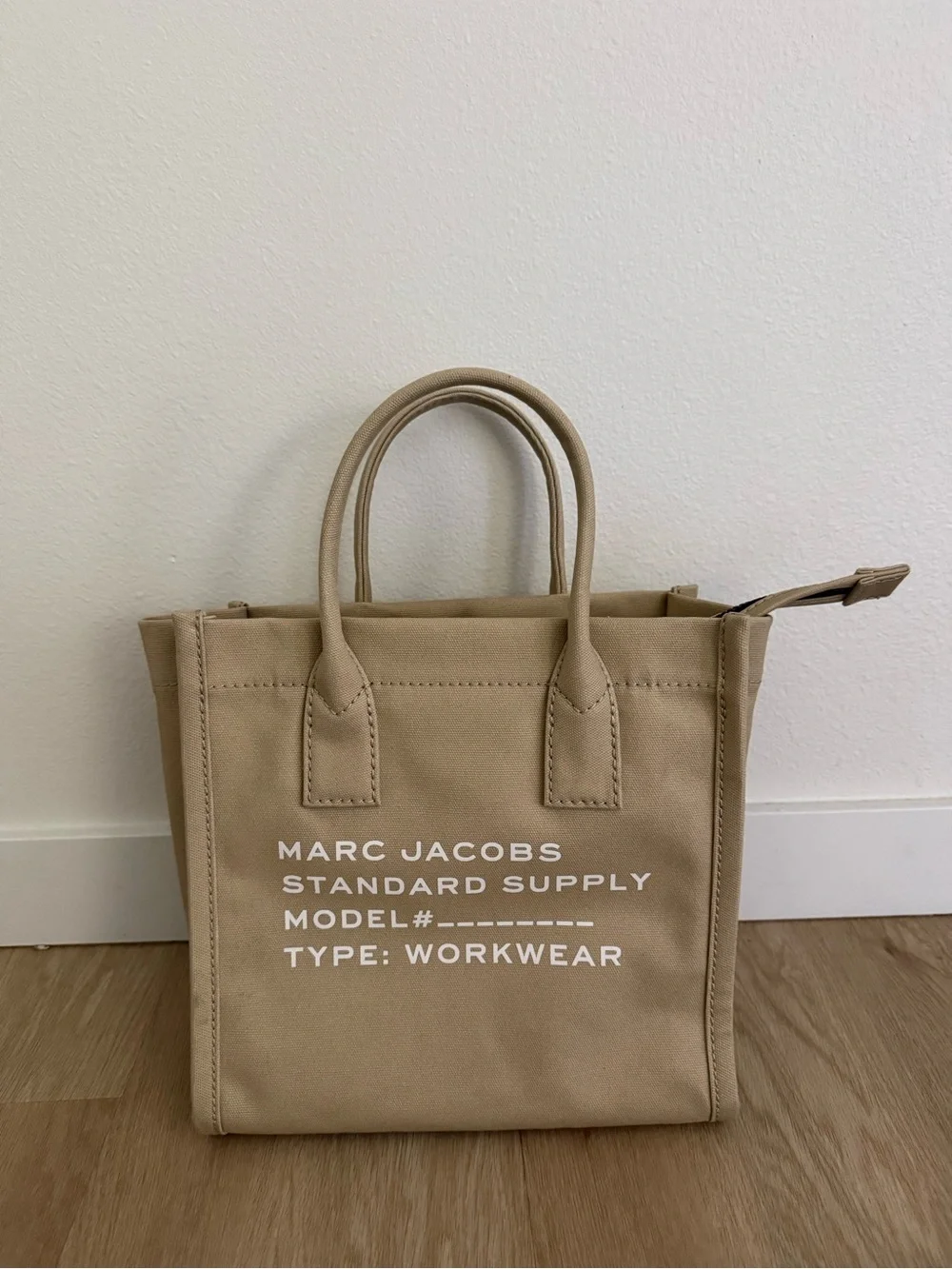 Marc Jacobs Beige Canvas Workwear Tote